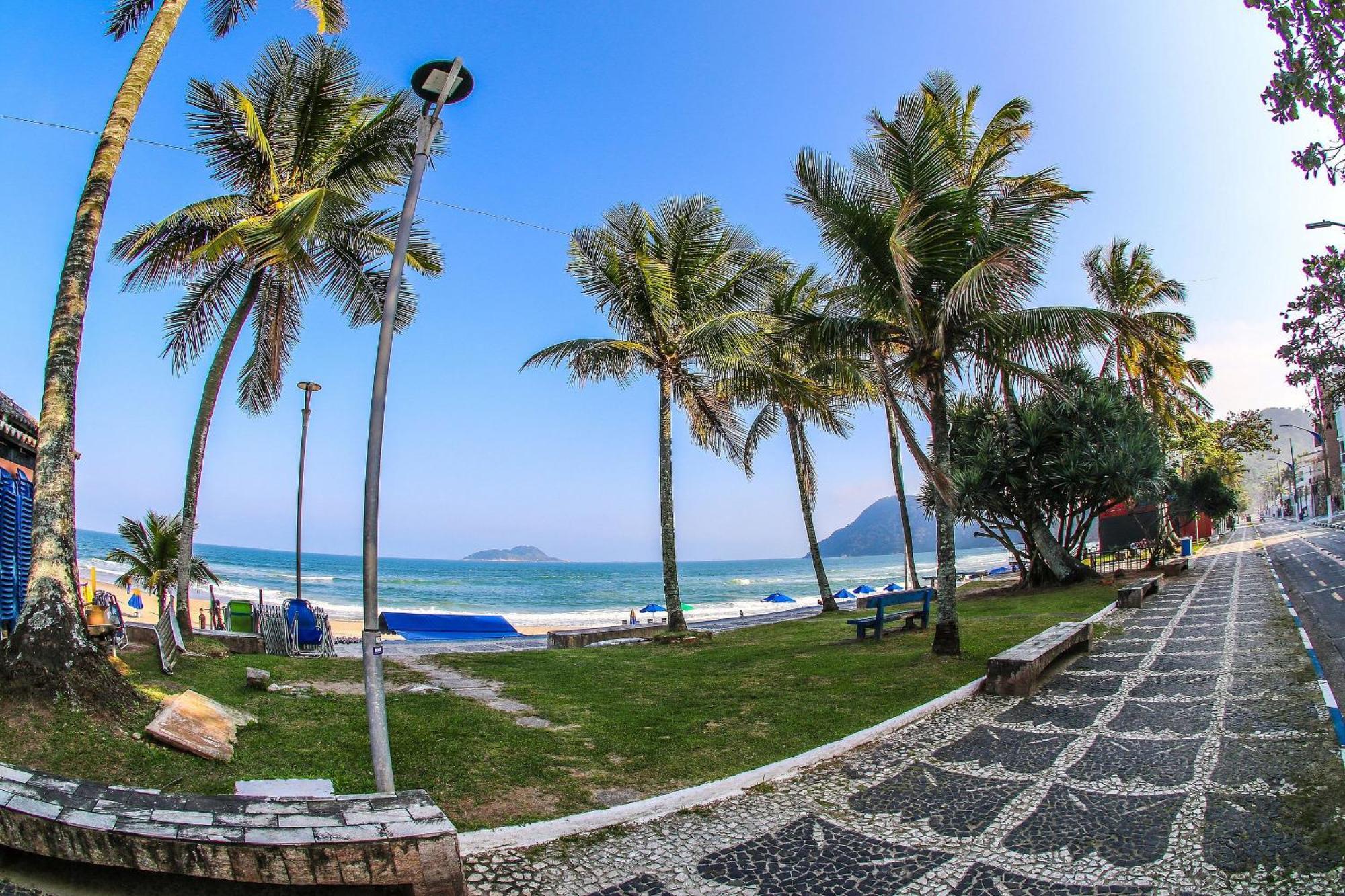 1E-Pe Na Areia Da Praia Do Tombo, 3 Quartos, Ar Cond, 2 Banheiros+Roupas De Cama Guarujá Exterior foto