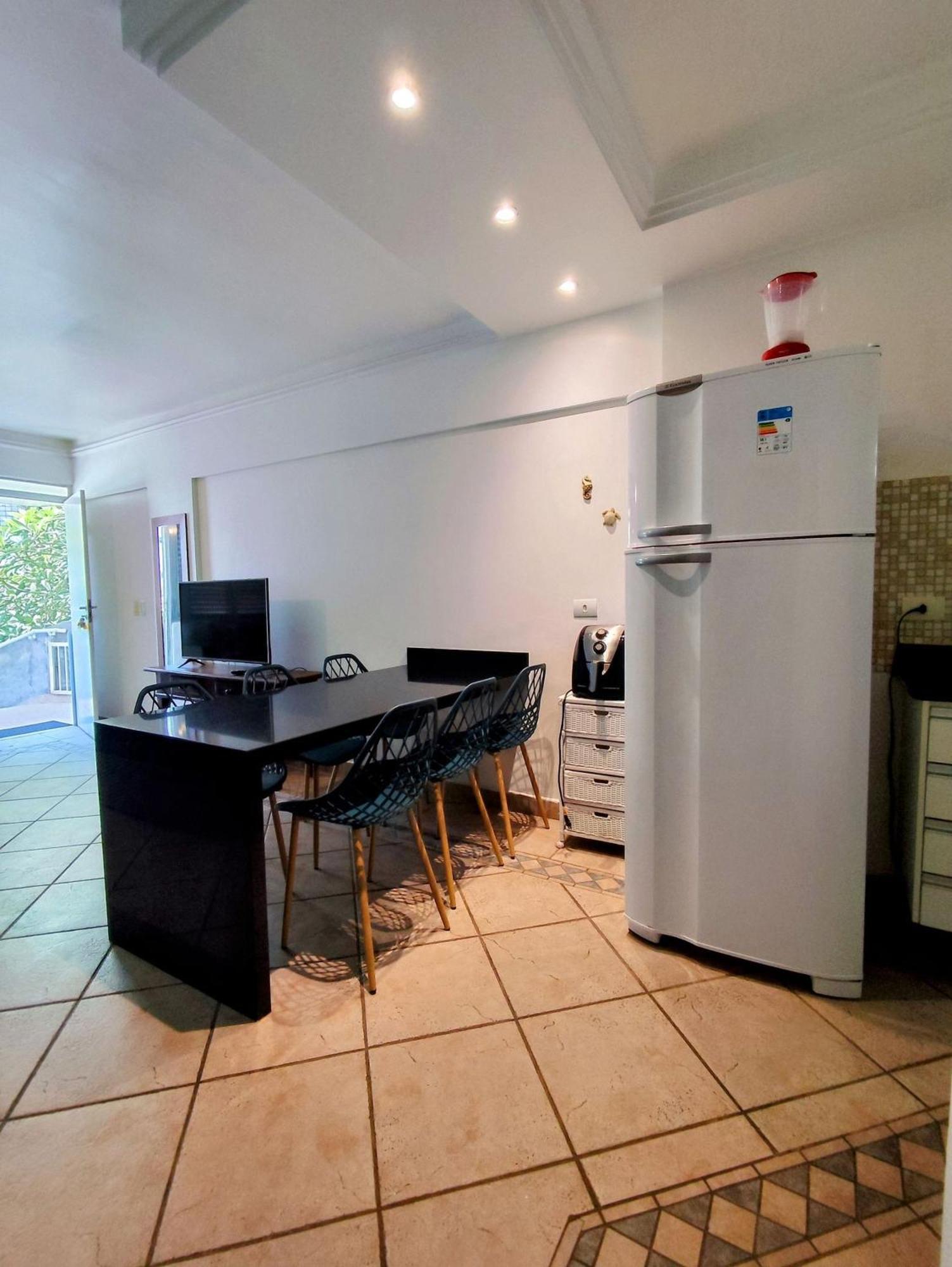 1E-Pe Na Areia Da Praia Do Tombo, 3 Quartos, Ar Cond, 2 Banheiros+Roupas De Cama Guarujá Exterior foto